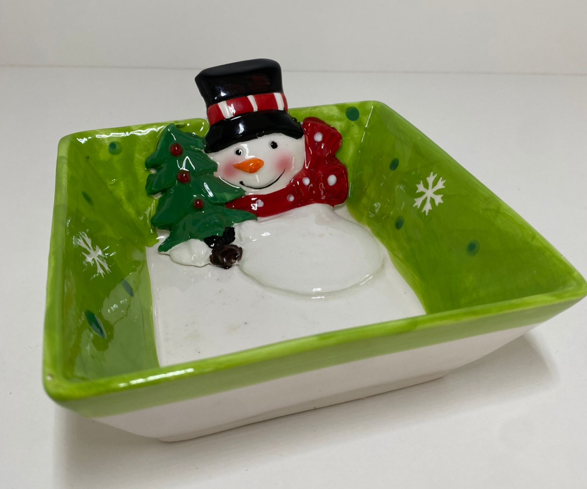 Bowl quadrado Snow man
