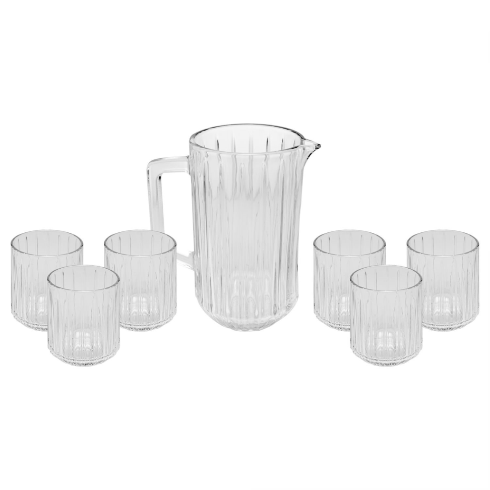 Conjunto de 7 peças Bangkok (jarra e copos)