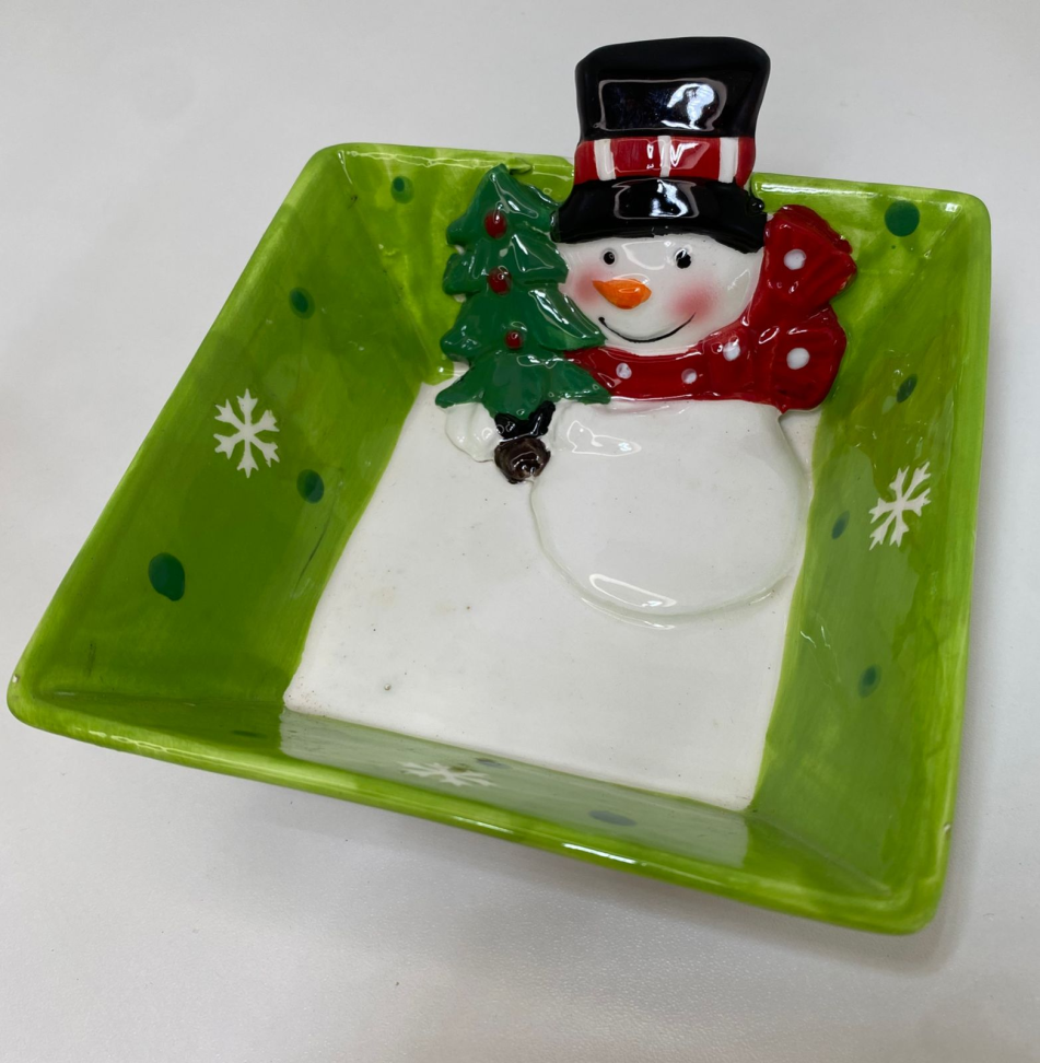 Bowl quadrado Snow man