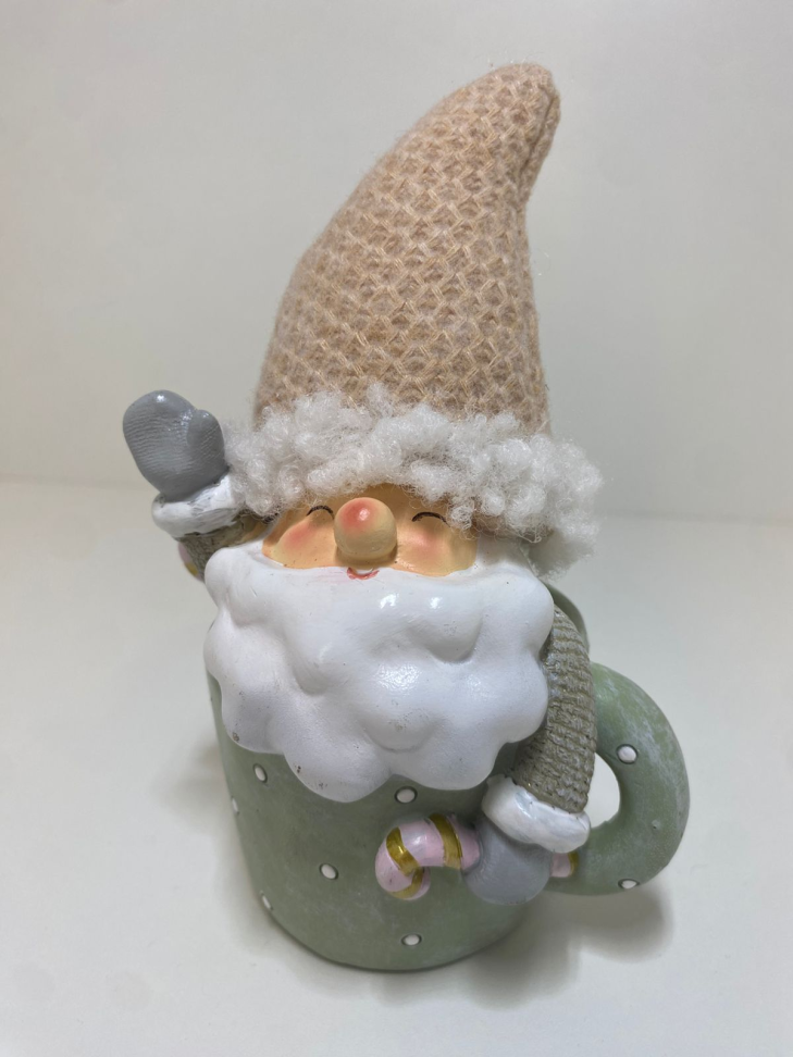 Decoração Caneca com Papai Noel (14cm) - #1
