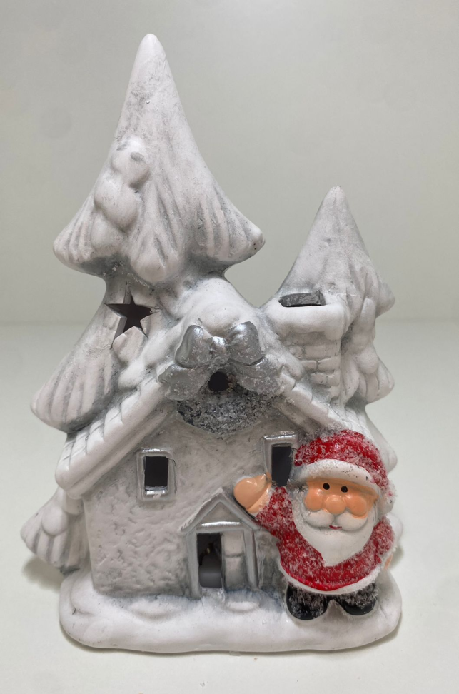 Casinha cerâmica Snow (Com Led) - #3