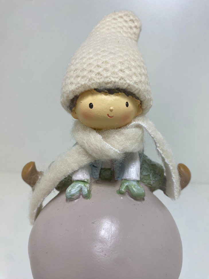 Adorno de Cogumelo Rosa e Branco (19cm) - #4