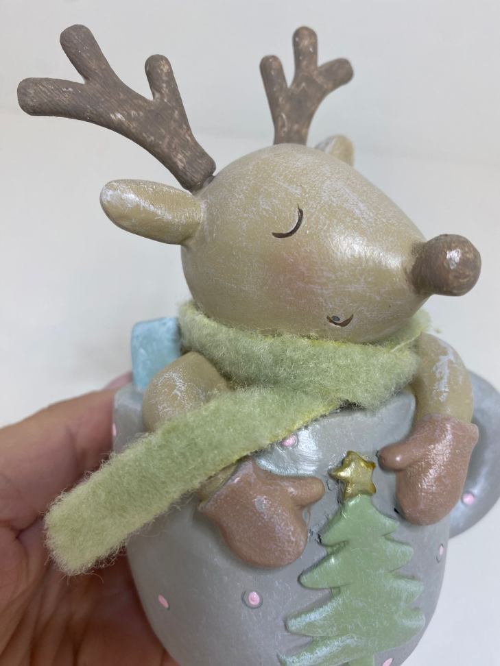 Decoração de Caneca com rena - #4