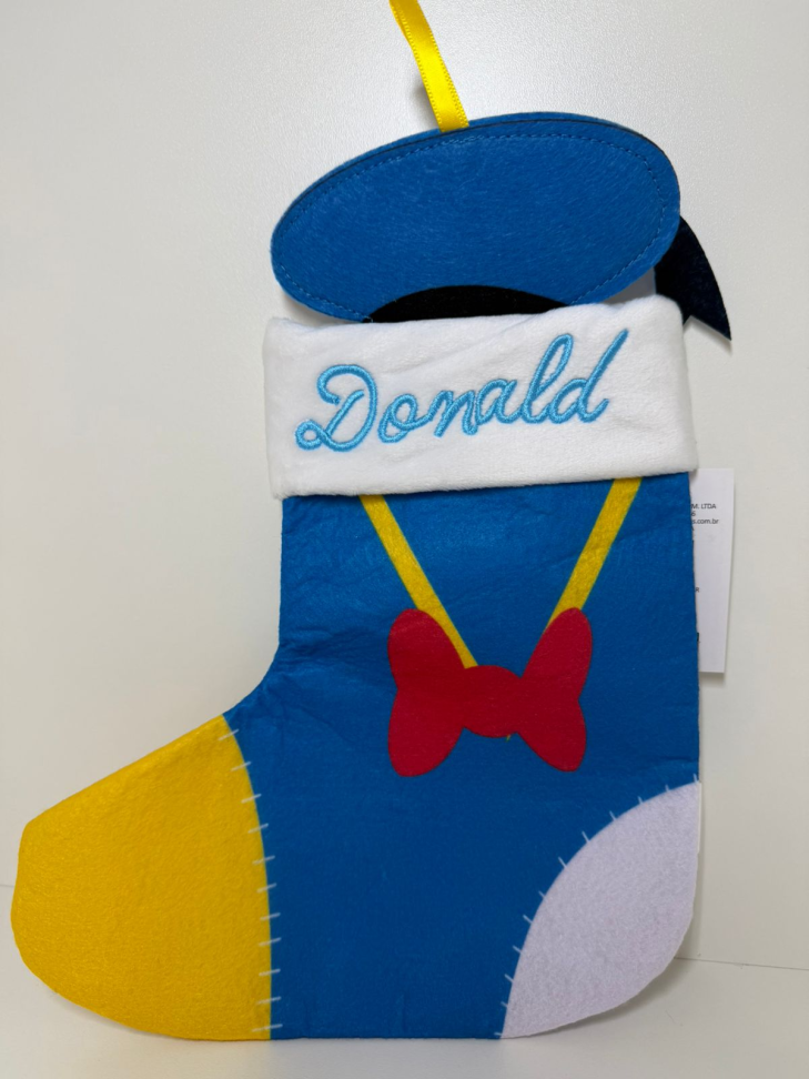 Meia natalina Pato Donald (Disney)