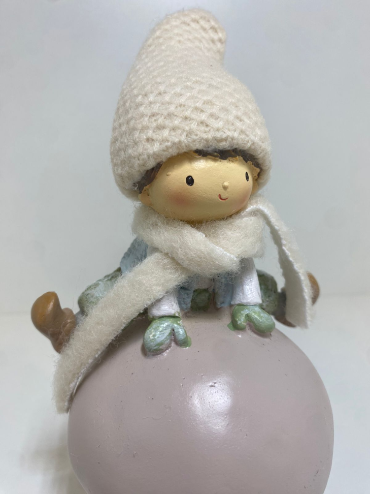 Adorno de Cogumelo Rosa e Branco (19cm) - #3