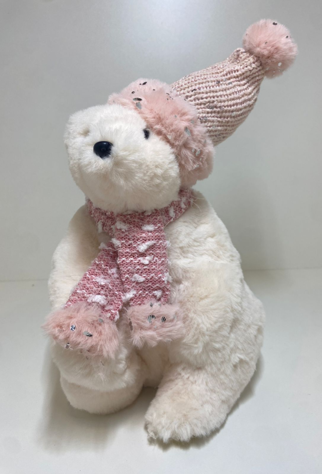 Urso Polar Rosa (26cm) - #6
