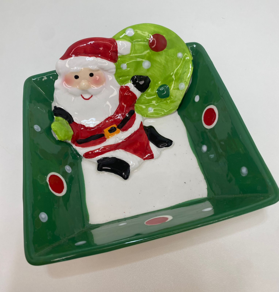 Bowl quadrado Papai Noel