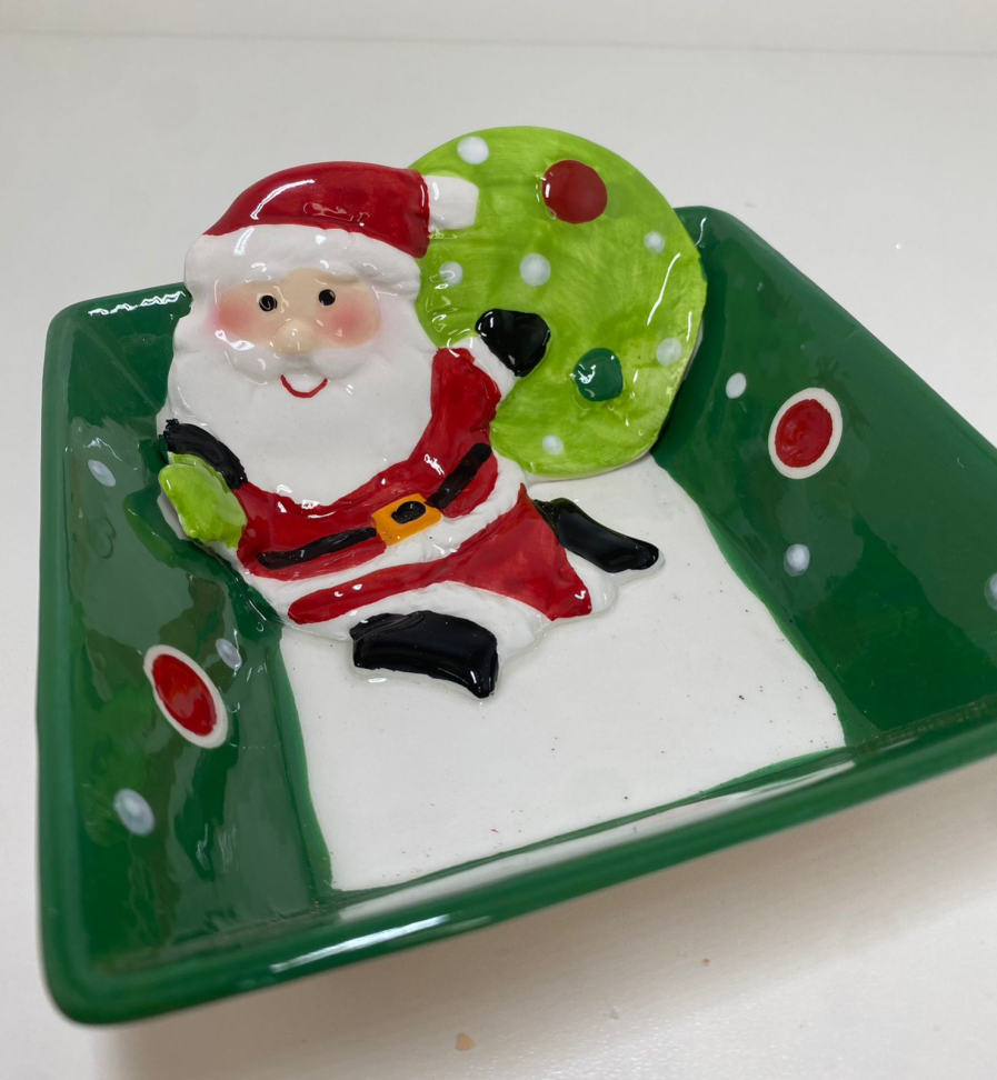 Bowl quadrado Papai Noel
