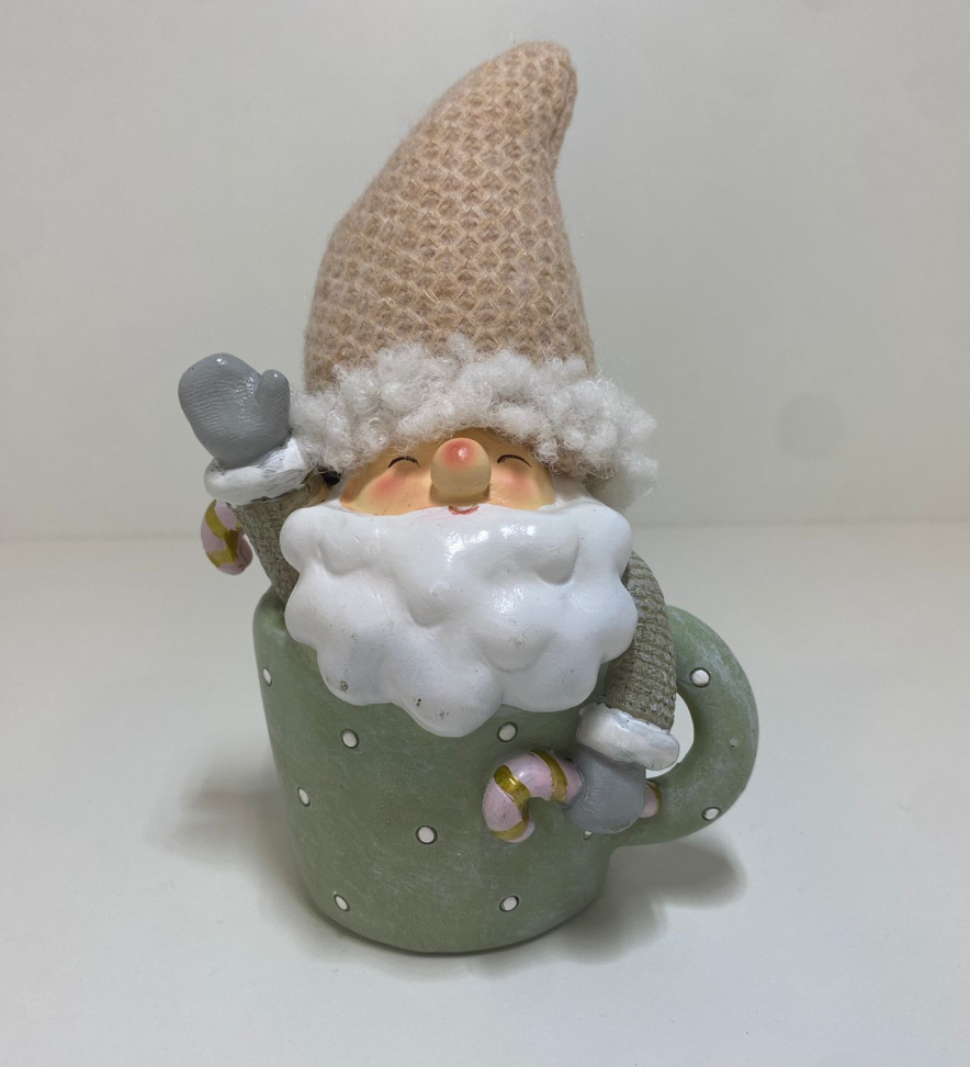 Decoração Caneca com Papai Noel (14cm) - #1