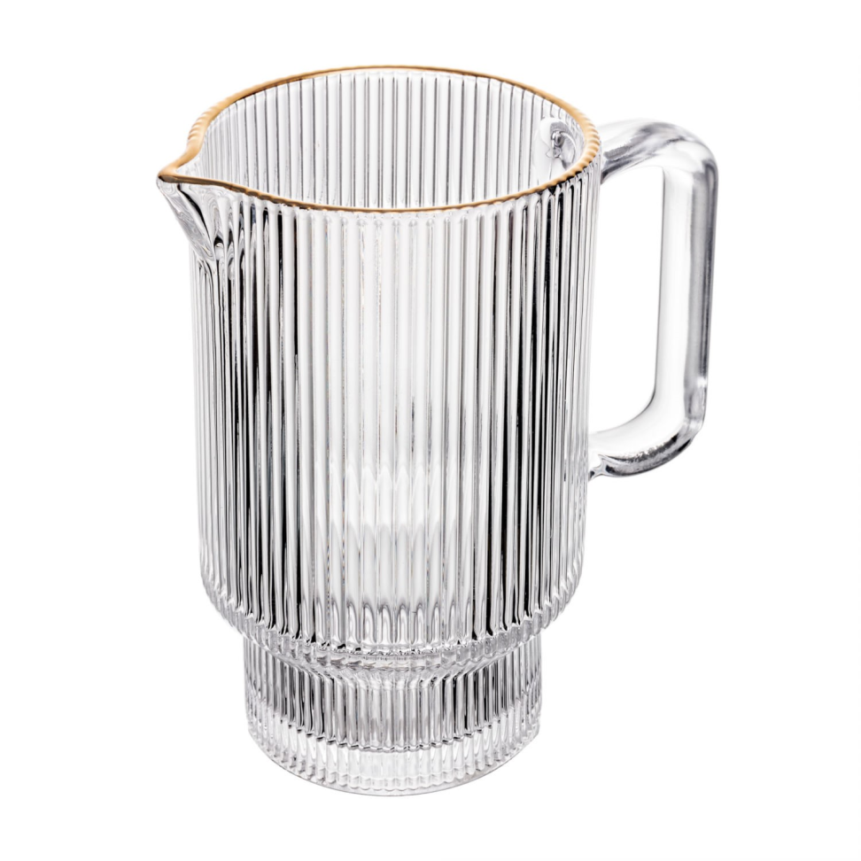 Jarra de Cristal Lines com fio de ouro