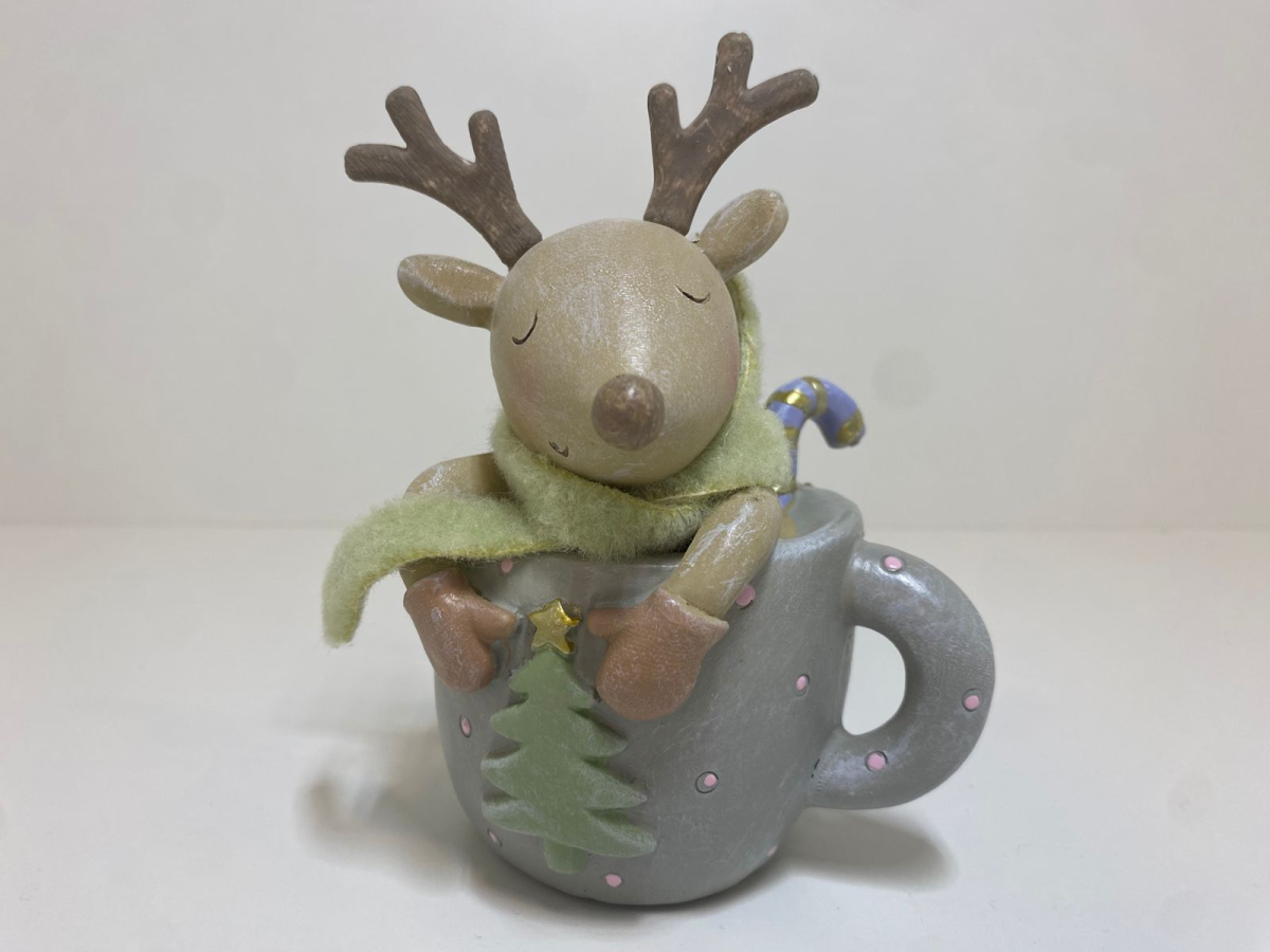 Decoração de Caneca com rena