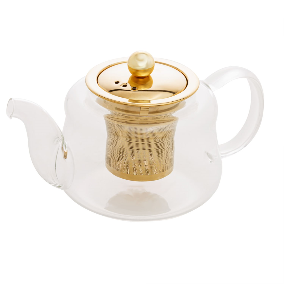 Chaleira com difusor dourada