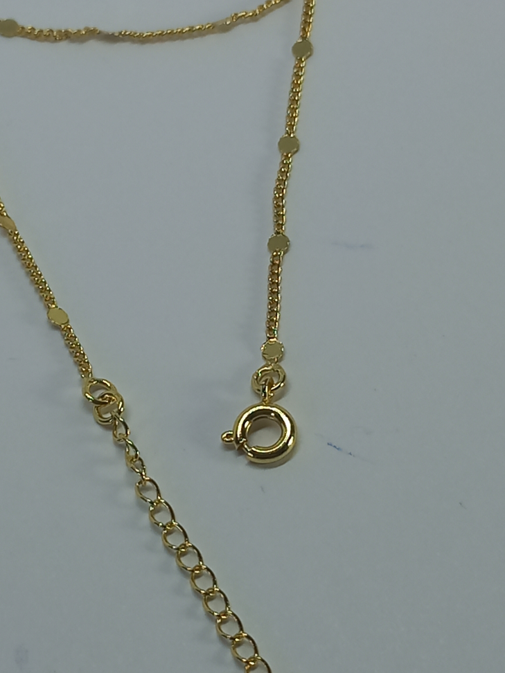 Corrente com bolinhas achatadas - #3