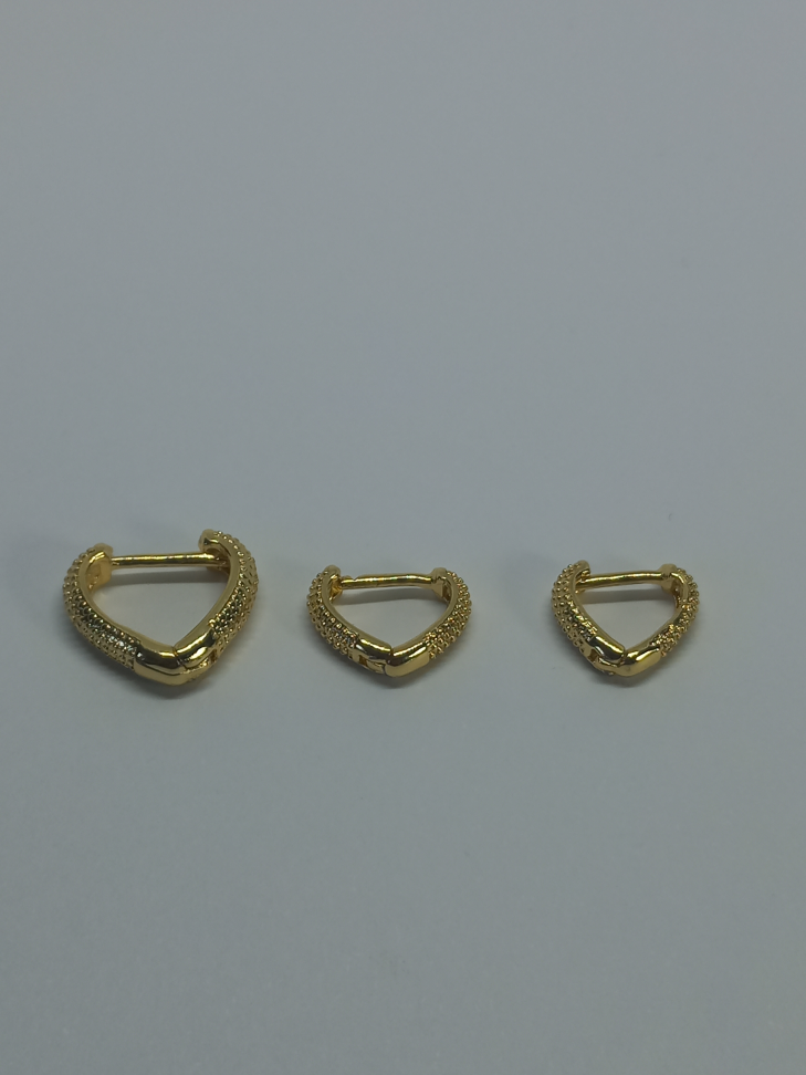 Brinco Trio Coração - #1