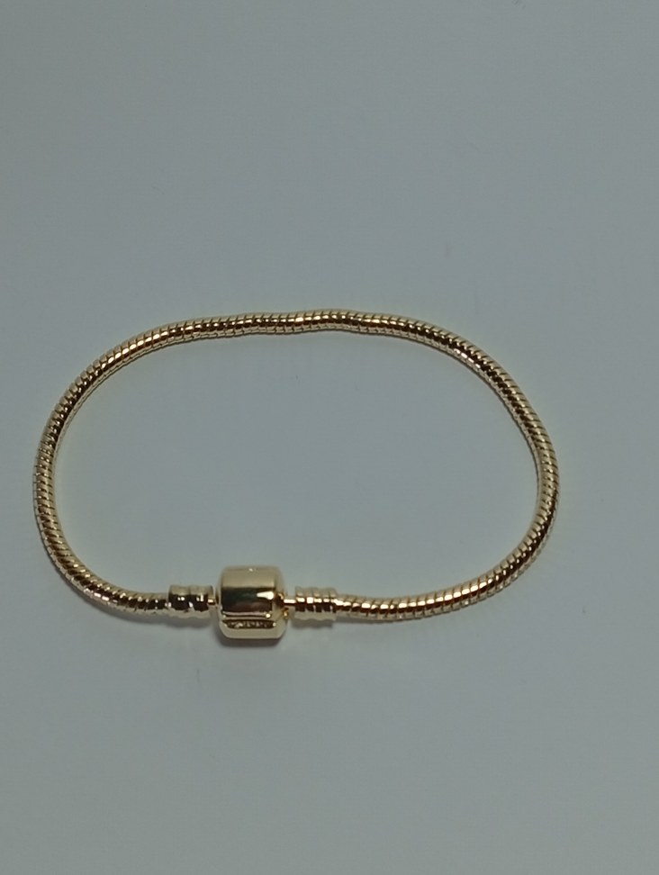 Pulseira tipo pandora, banhada a ouro 18 k - #2