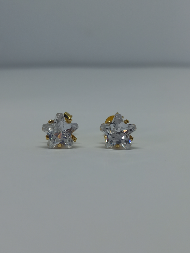 Brinco zircônia em estrela - #1