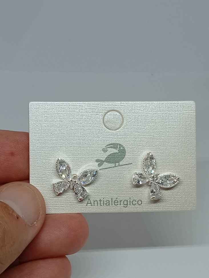 Brinco de borboleta em prata - #1