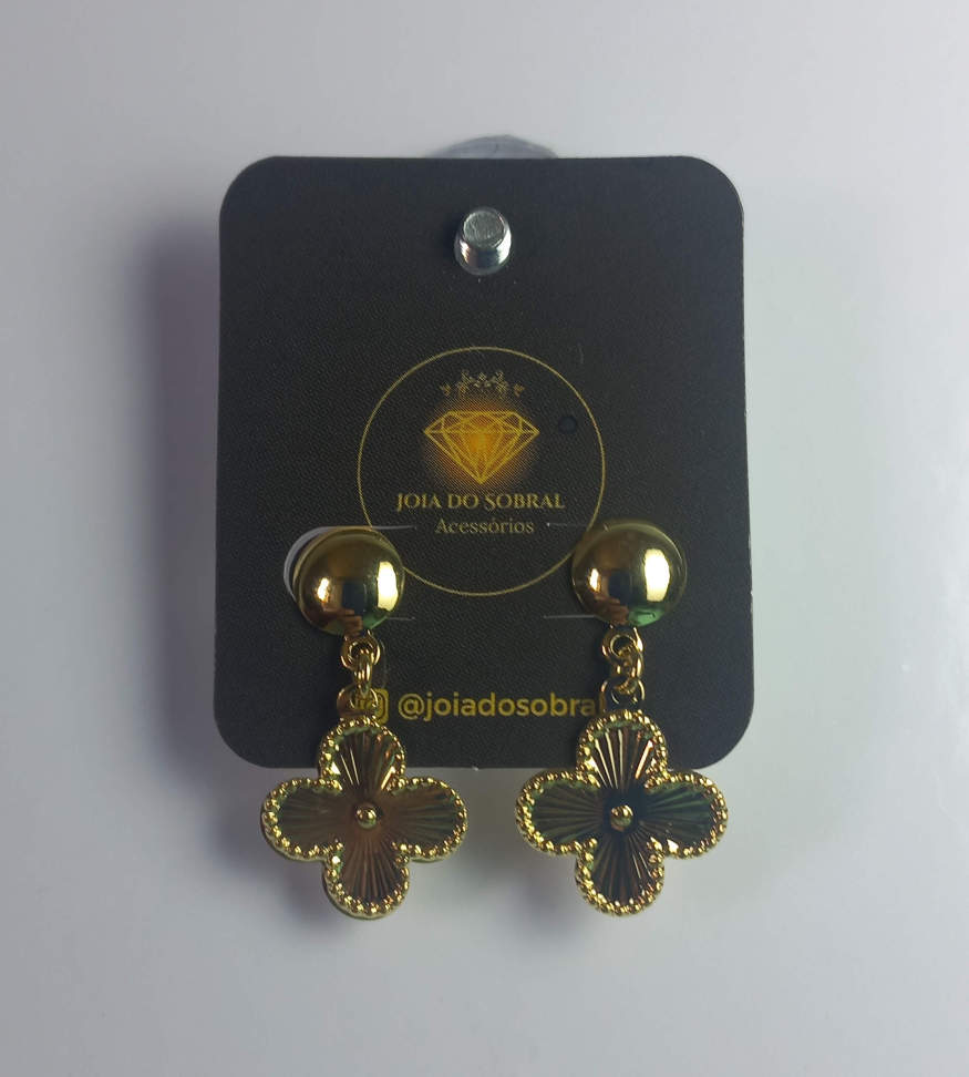 Brinco Trevo Dourado - #2