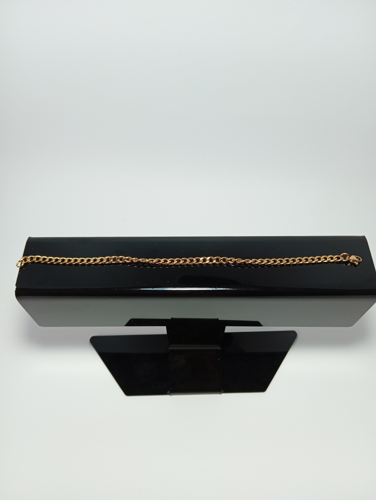 Pulseira Grumet 4mm 22 cm Dourada Aço Inox 316L - #2