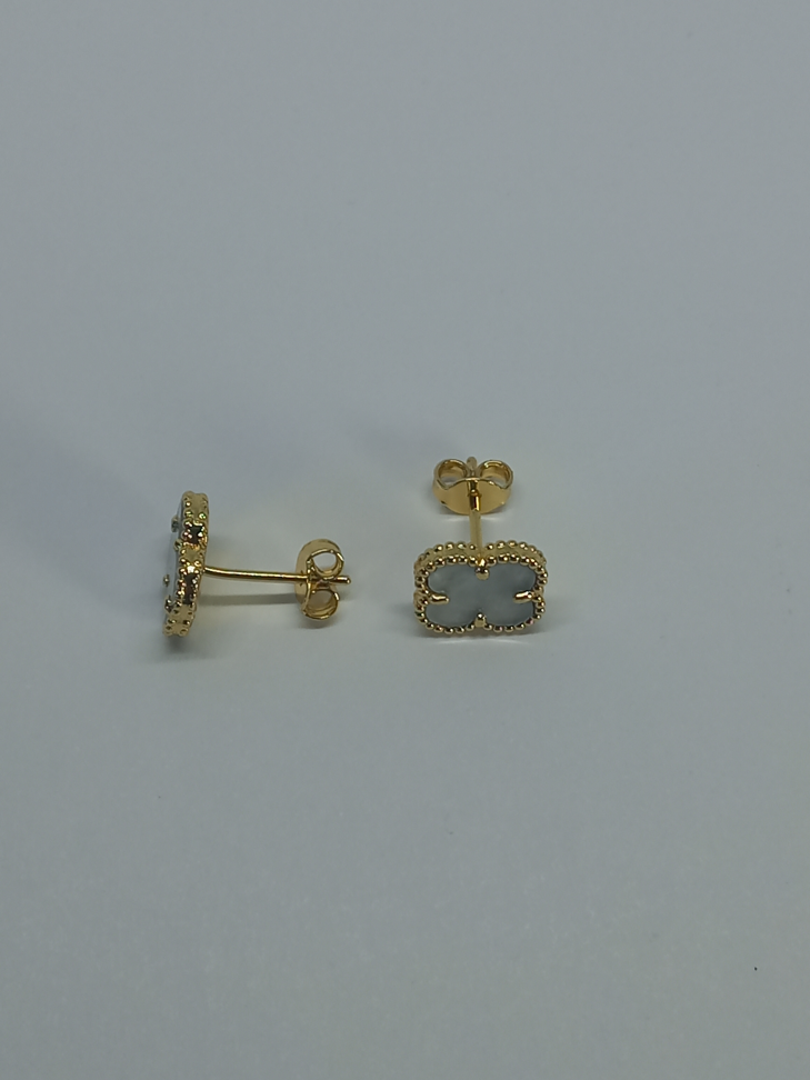 Brinco trevo branco - #3