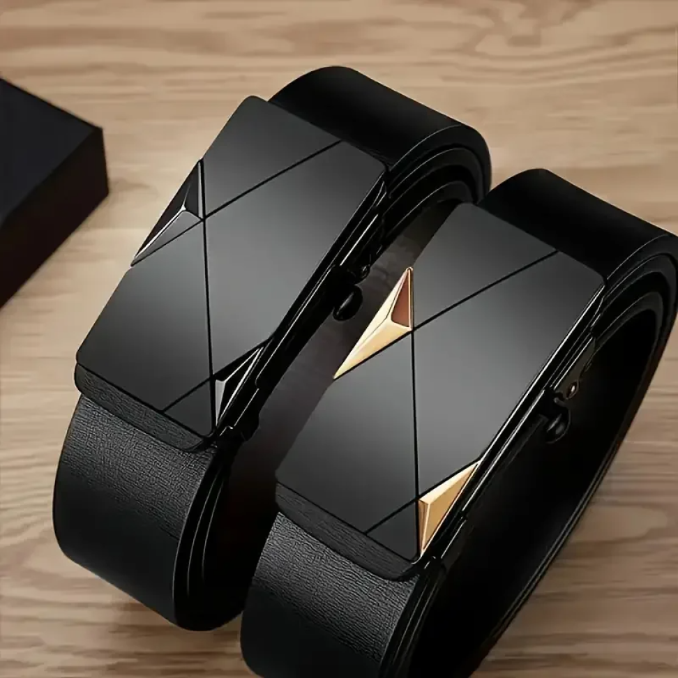 Cinto de couro PU masculino elegante - #2