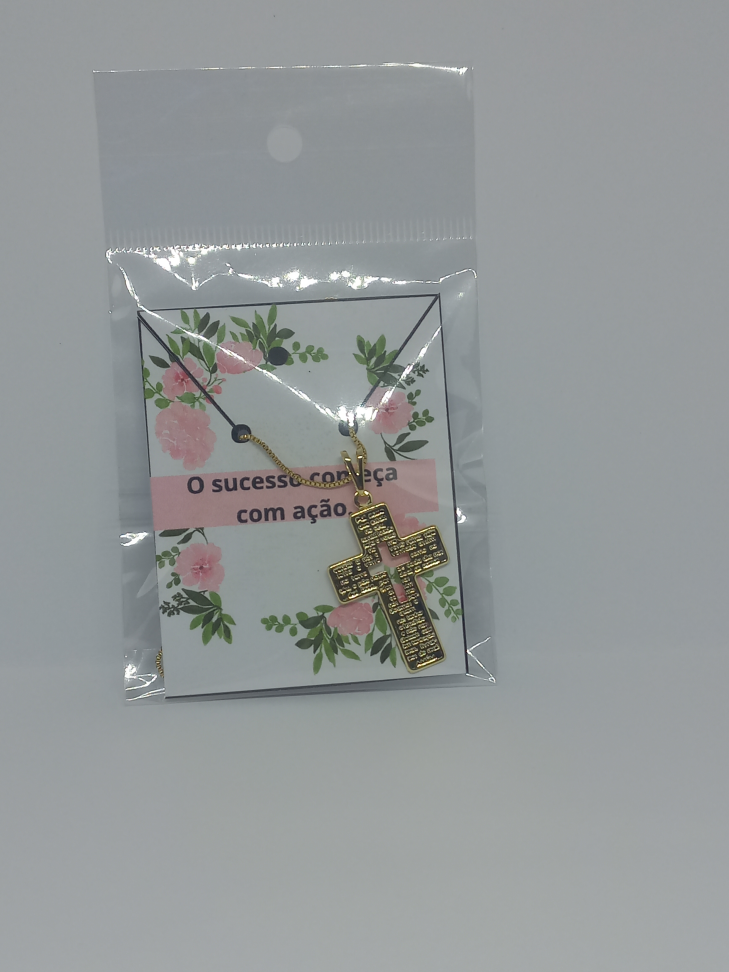 Corrente com Crucifico vazado - #2