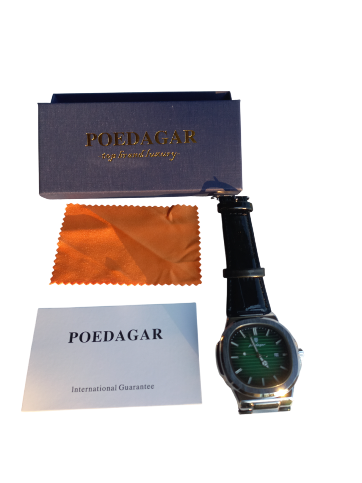 Relógio Poedagar Luxo 613SliverGreenL Luxo - #3