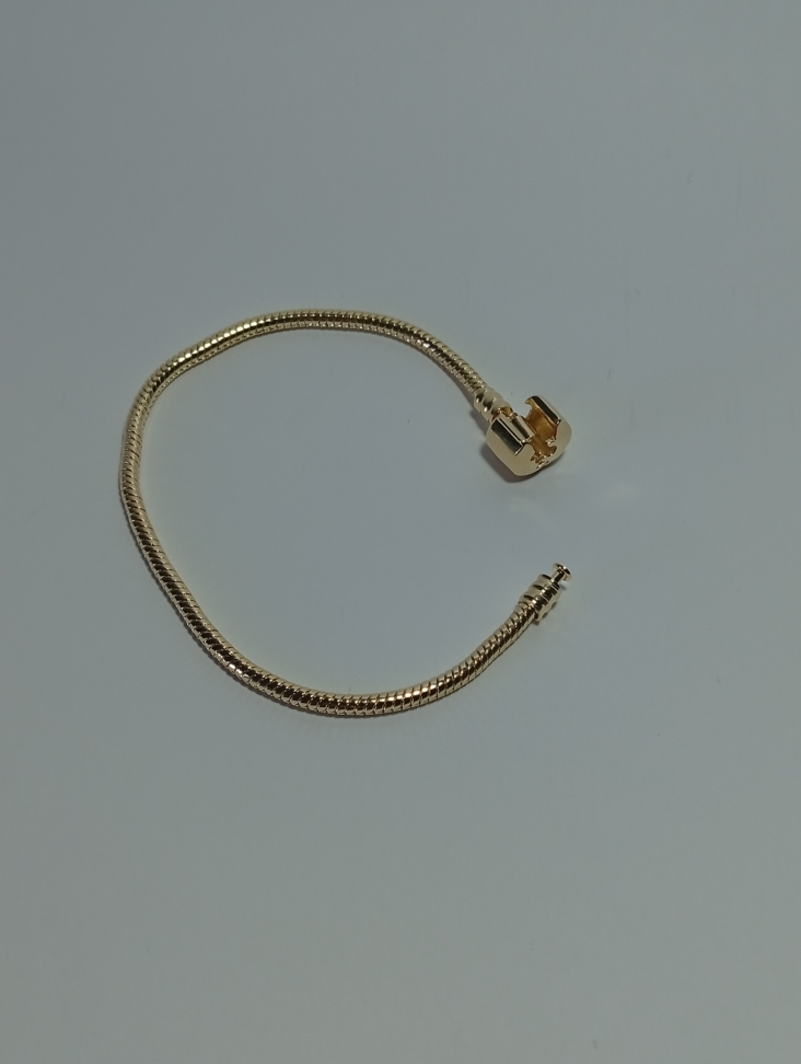 Pulseira tipo pandora, banhada a ouro 18 k - #4