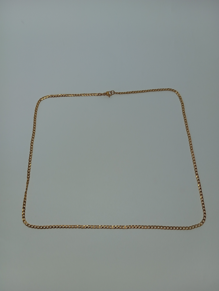 Corrente Grumet 2,8mm 60 cm Dourada Aço Inox 316L - #3