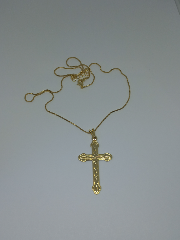Corrente com Crucifixo de 4 Cm - #4