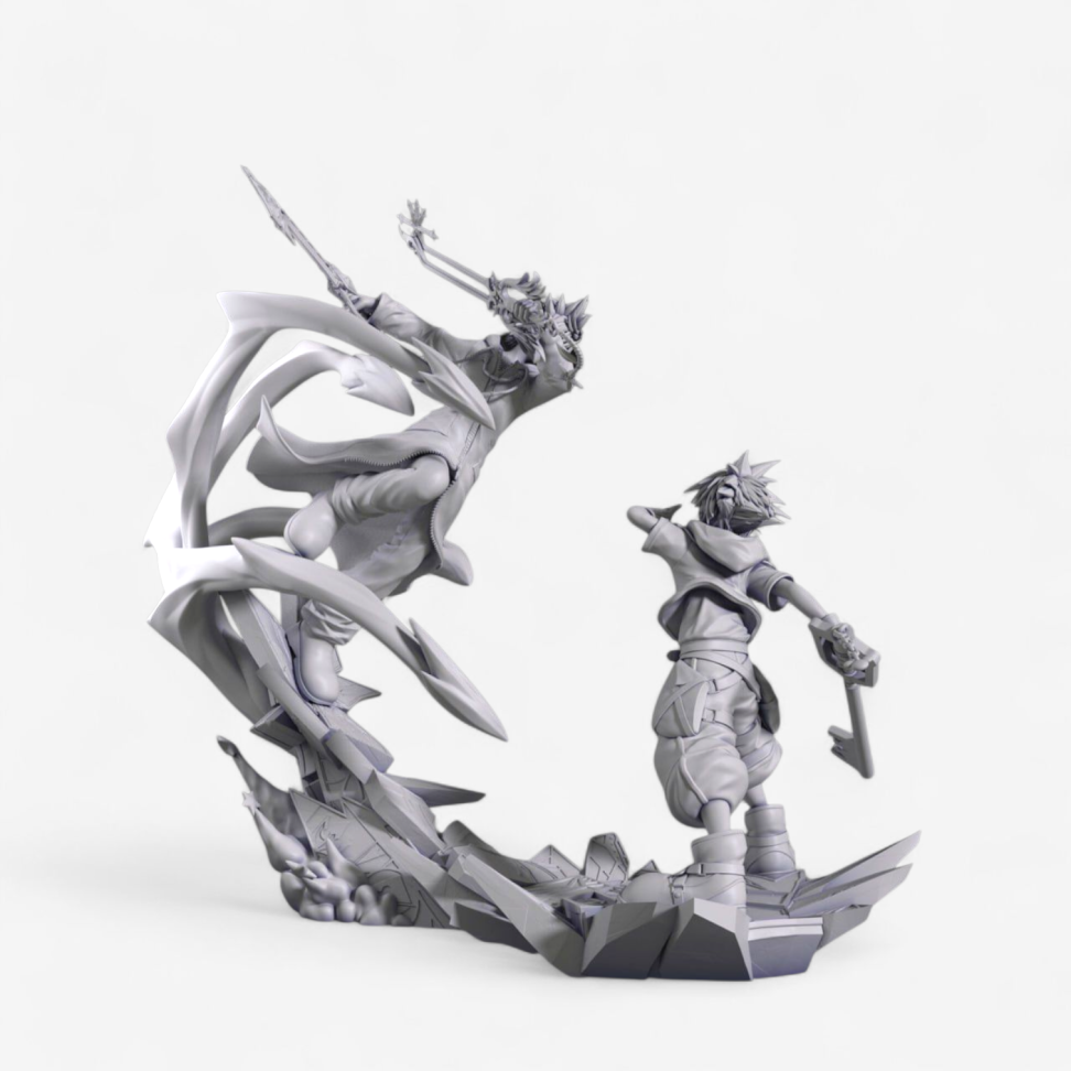 Sora vs. Roxas / Kingdom Hearts (Diorama)
