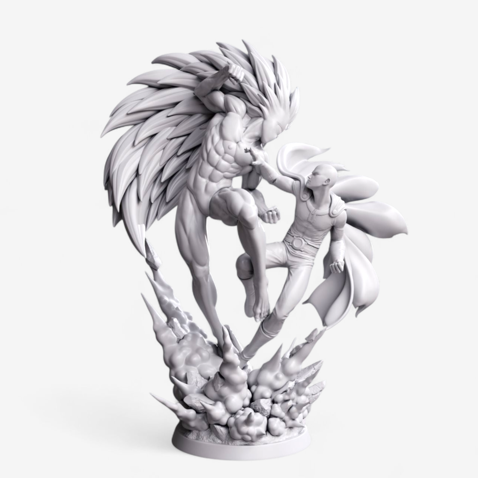 Saitama vs. Boros (Diorama) / One Punch Man