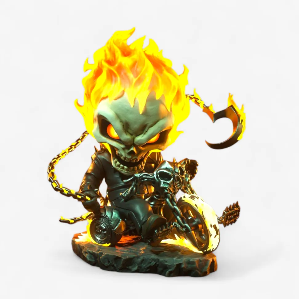 Motoqueiro Fantasma / Marvel (Chibi)
