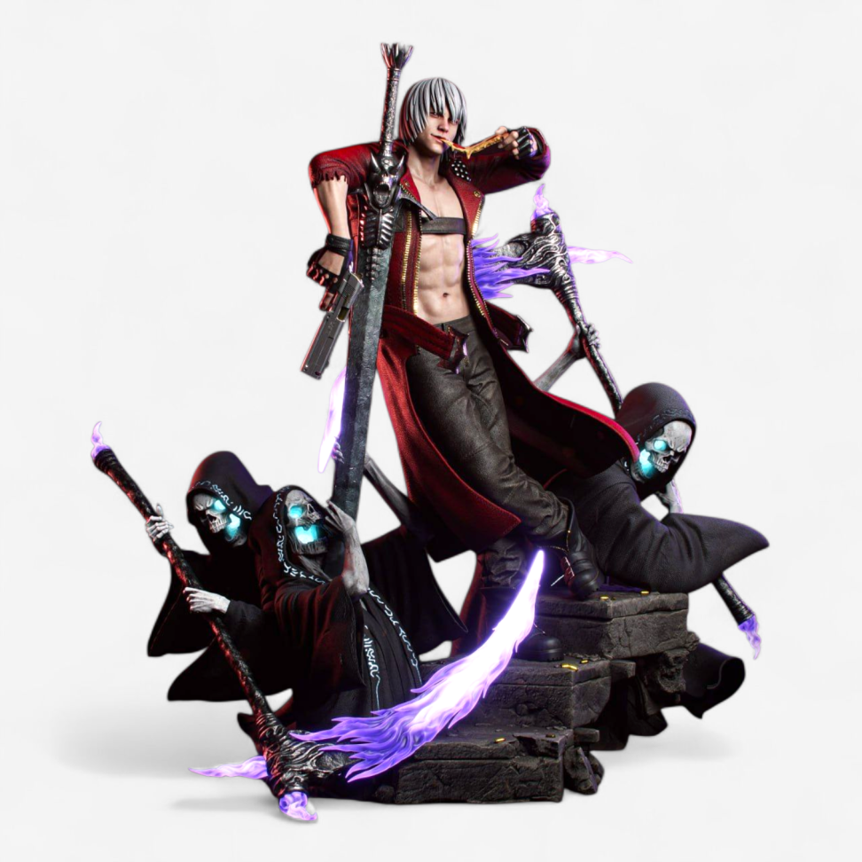 MayDee Collier Devils Cry – Pendentif âme De Dante, Lot De 2 Accessoires Bijoux Pour Fans De Demon Slayer / Devil May Cry