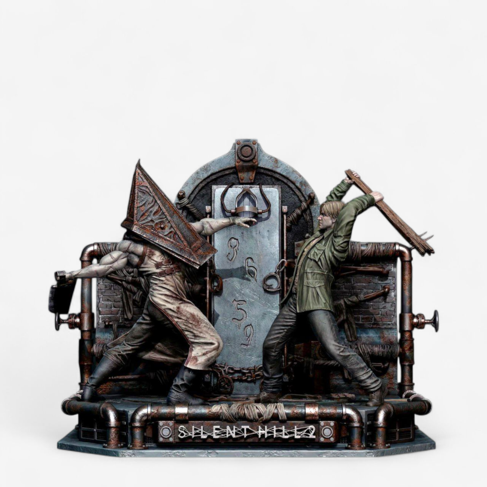 James vs. Pyramid Head / Silent Hill (Diorama)