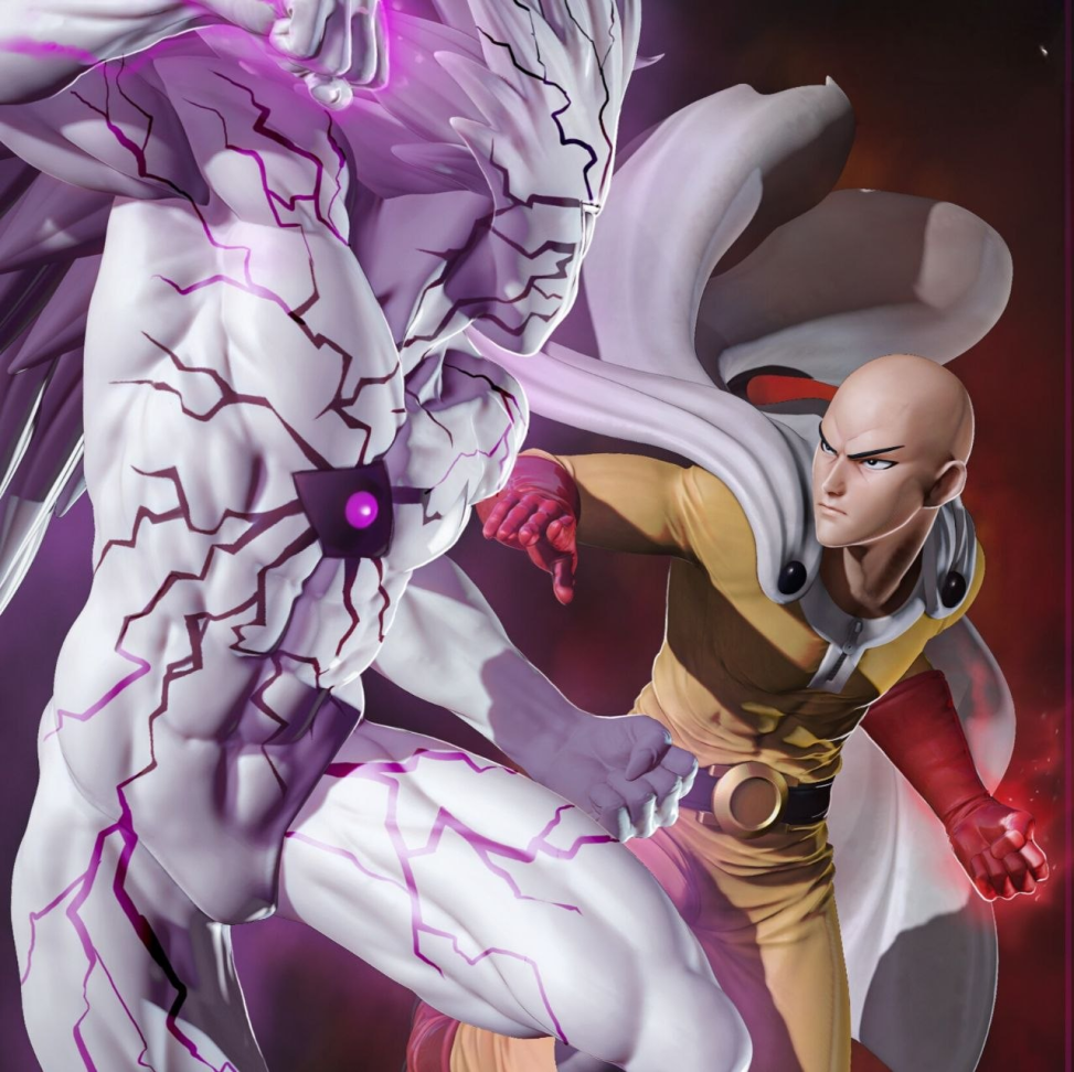 Saitama vs. Boros (Diorama) / One Punch Man