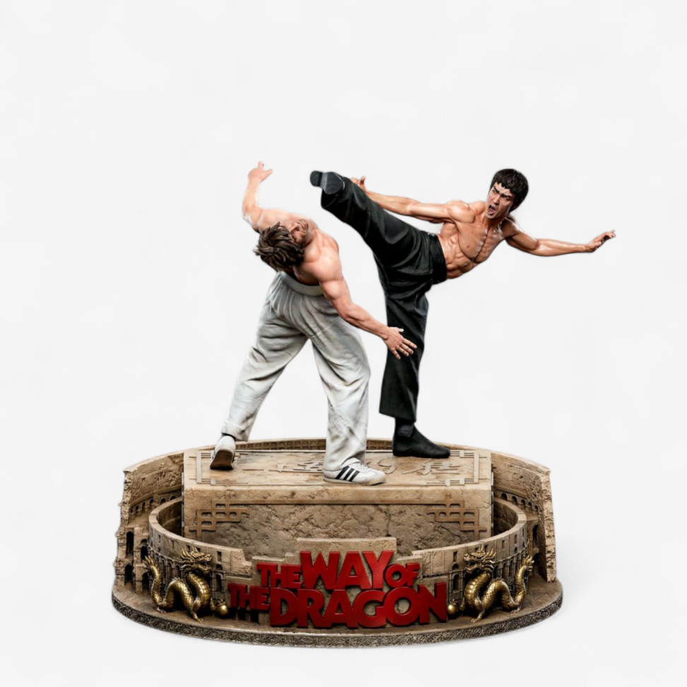 Bruce Lee vs. Chuck Norris / O Voo do Dragão (Diorama)