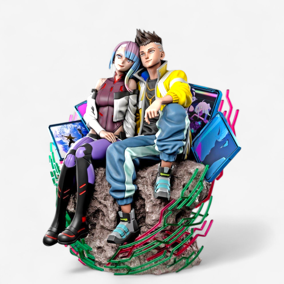 David e Lucy (Diorama) / Cyberpunk: Edgerunners