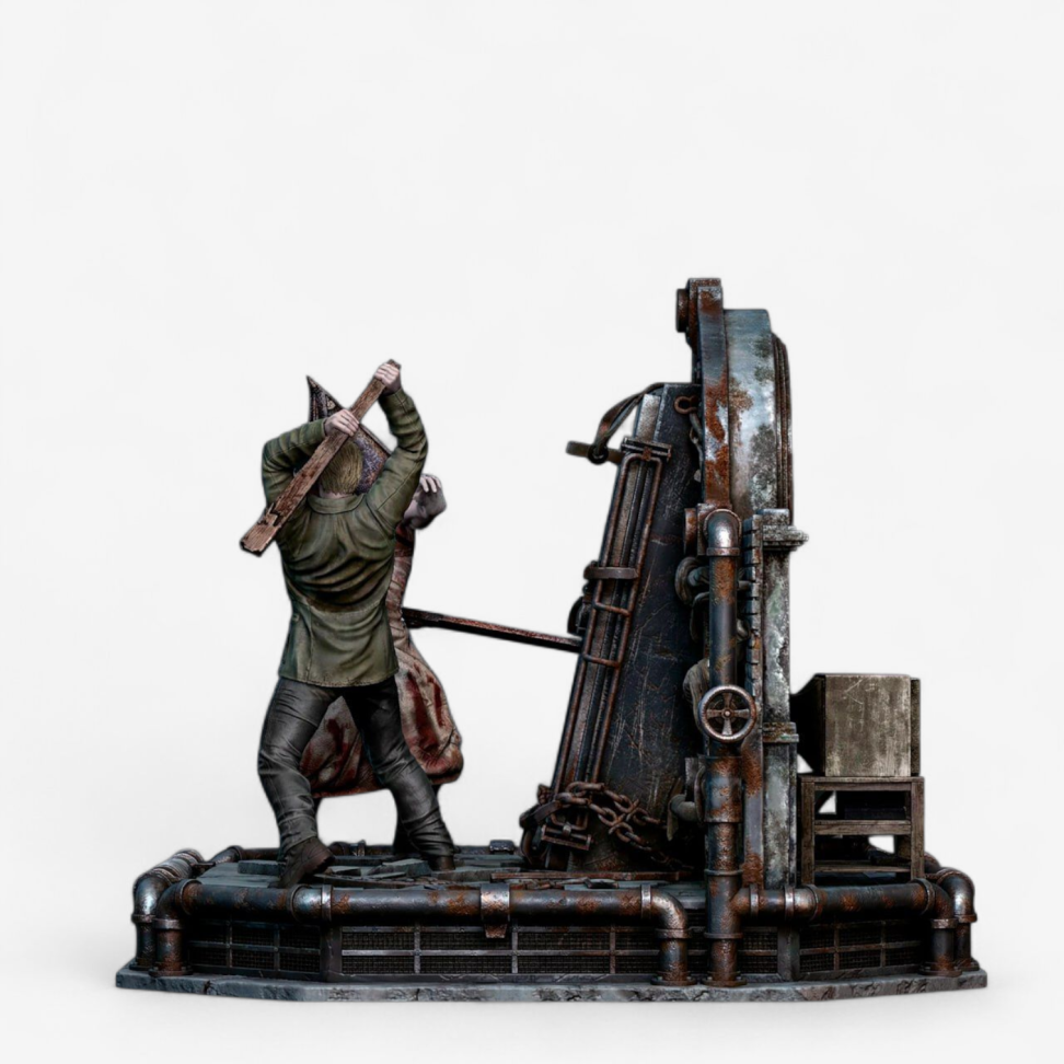 James vs. Pyramid Head / Silent Hill (Diorama)
