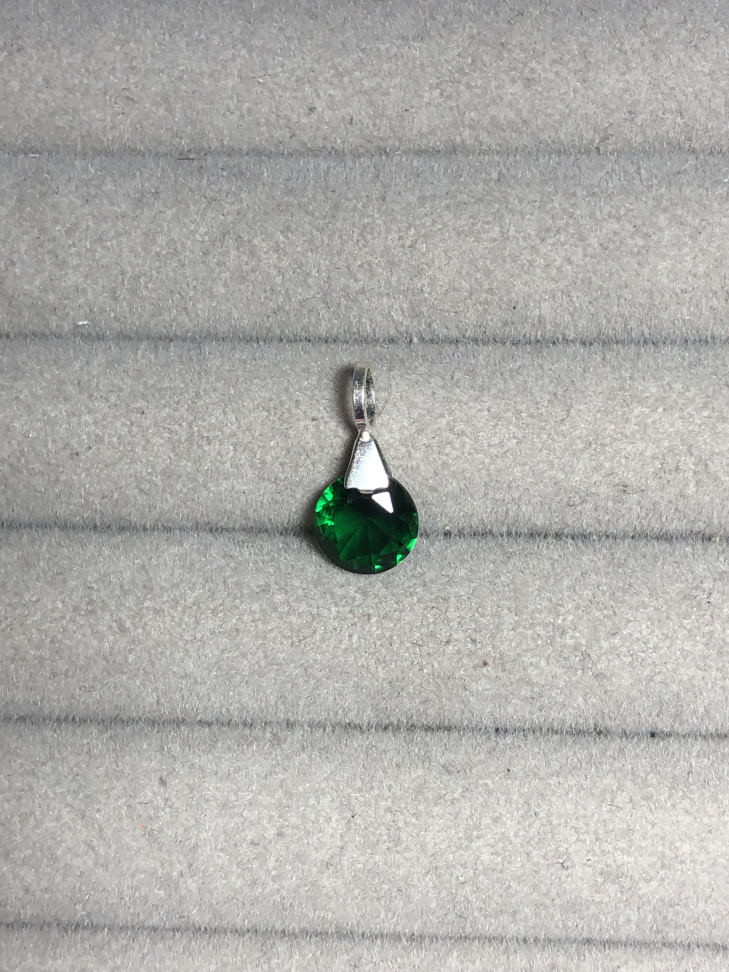 PINGENTE ZIRCÔNIA REDONDA 8MM - #3