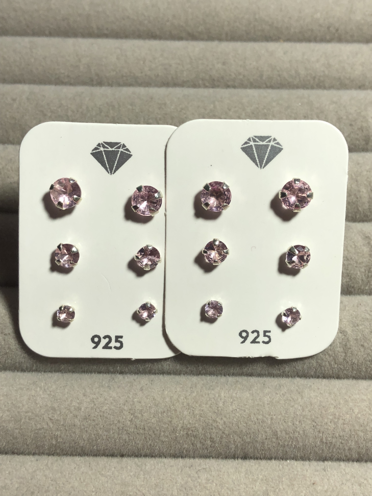 TRIO REDONDO ROSA BEBE