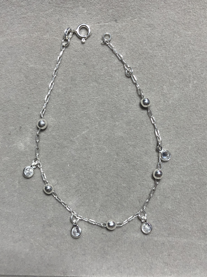 PULSEIRA BOLINHA E CRISTAL
