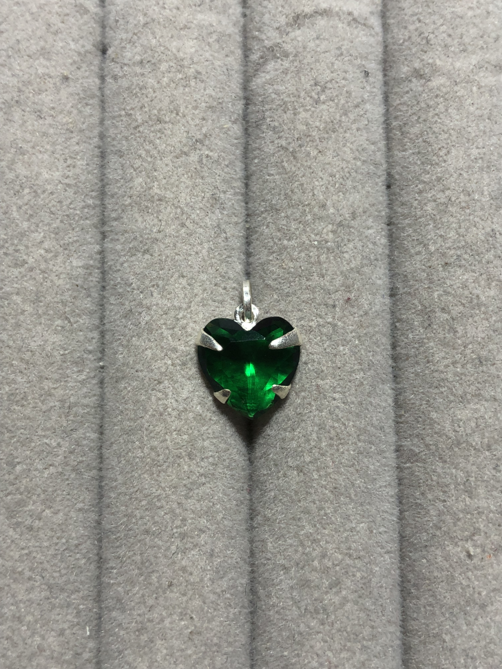 PINGENTE ZIRCÔNIA CORAÇÃO 10MM - #3
