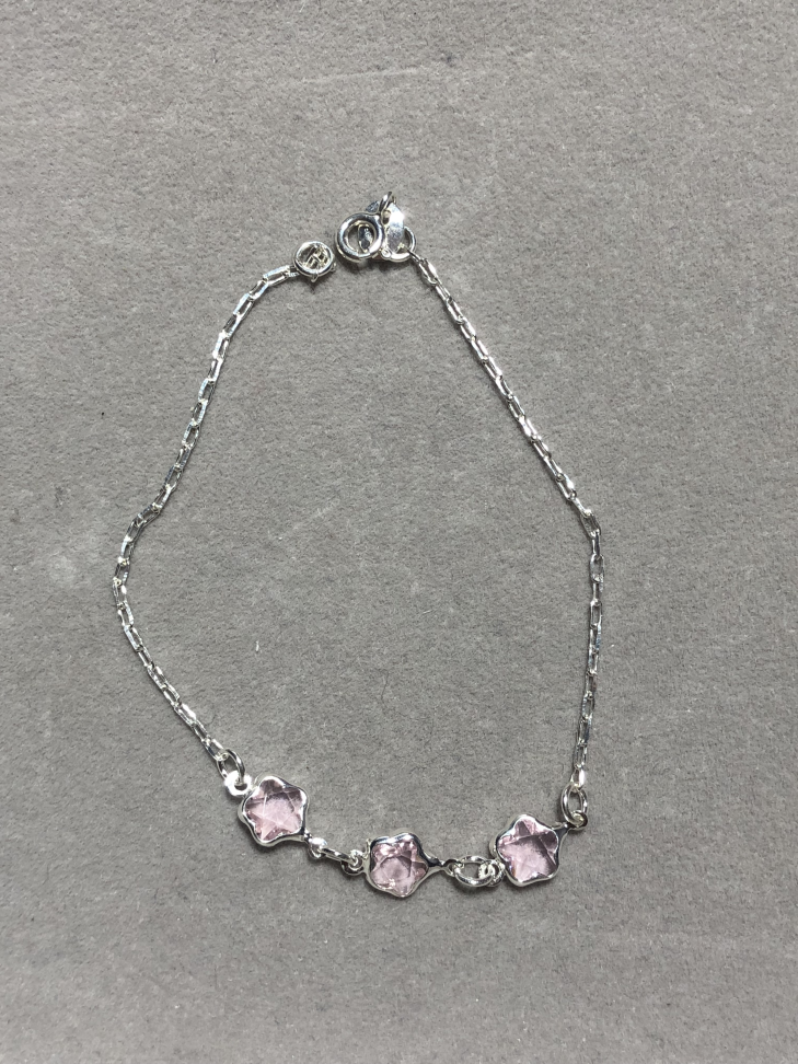 PULSEIRA 3 FLORES ROSA