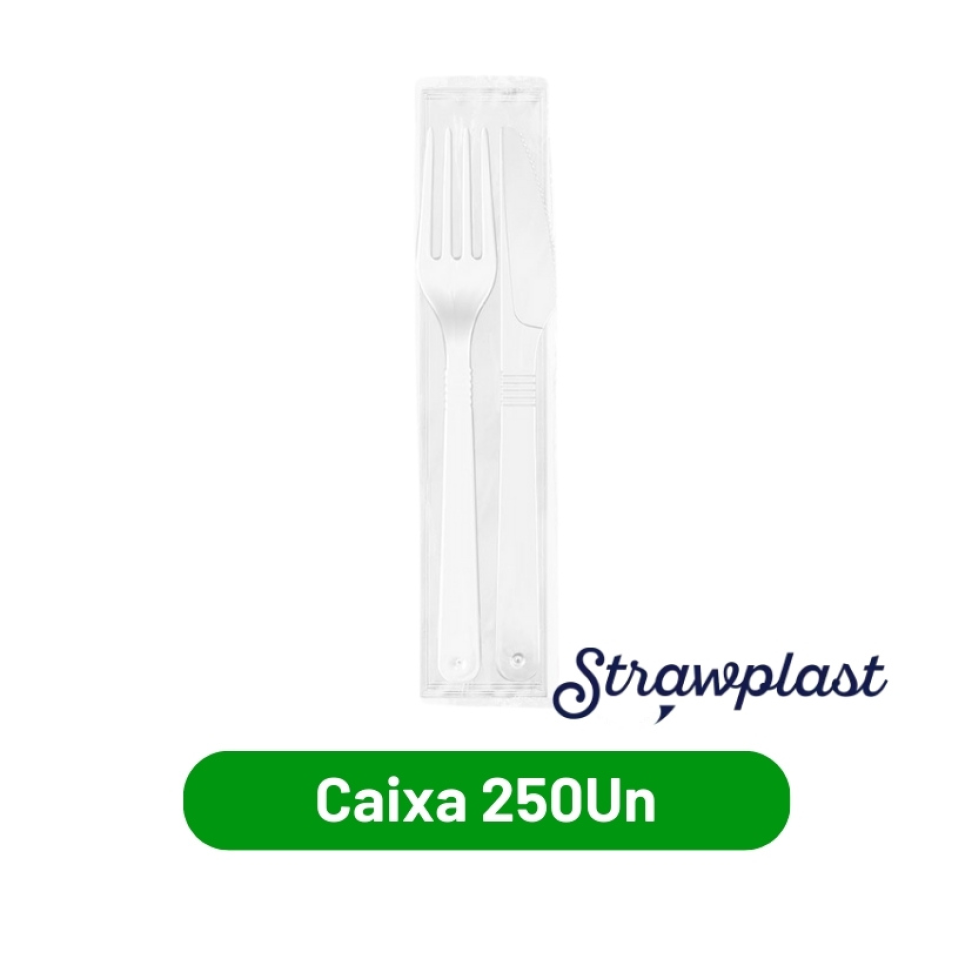 Kit Talheres com Guardanapo c/250