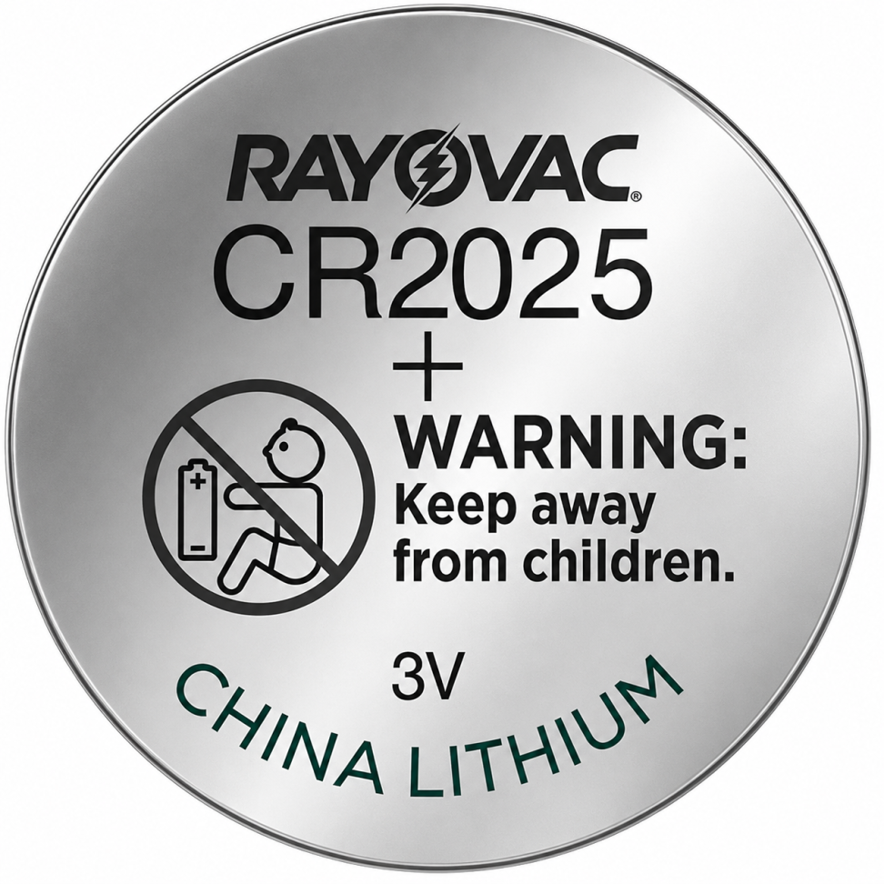 Bateria Lítio Rayovac CR2025