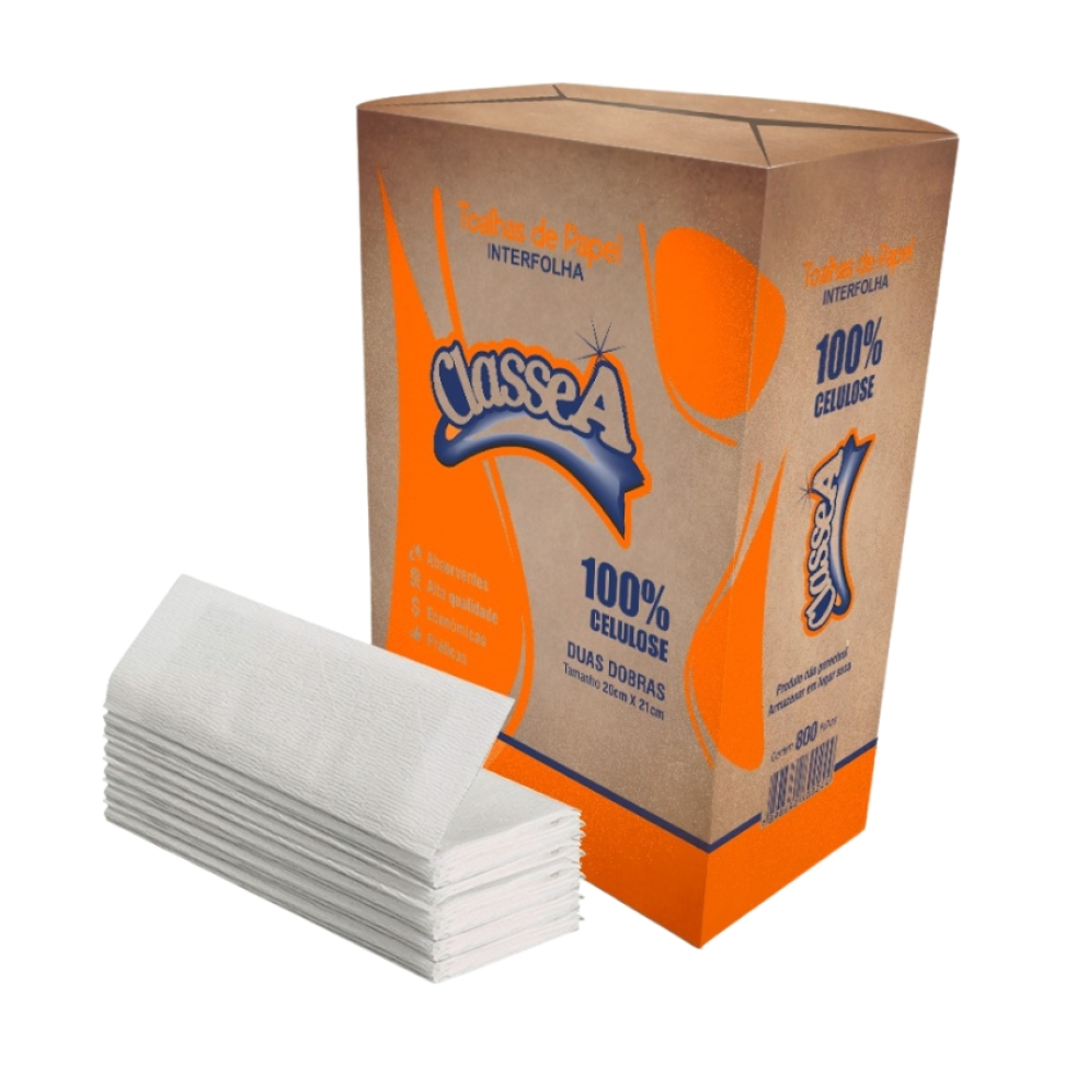 Papel Toalha 100% Celulose 800un