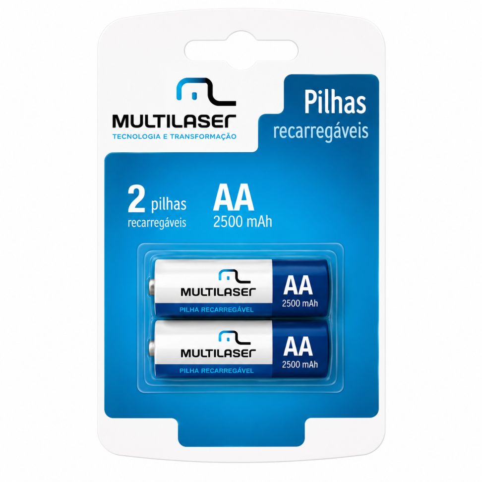 Pilha Recarregável Multilaser AA2