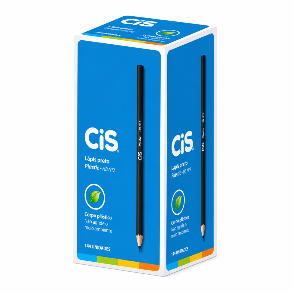 Lápis Preto CIS Redondo HB2 c/144
