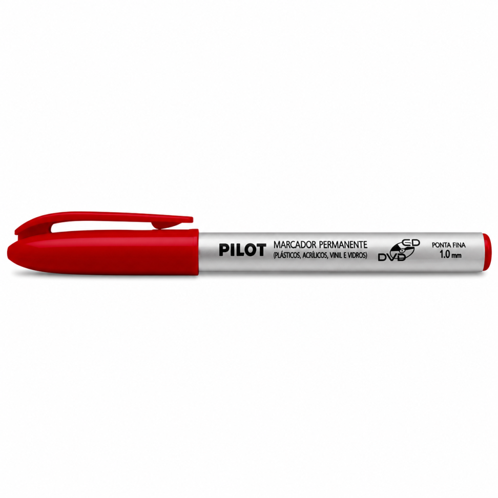 Marcador Permanente Pilot 1.0 Vermelho